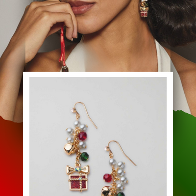 Pearly wrapped presents earrings - final sale - Thumbnail 2