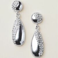 Radiant Pave Teardrop Set - FINAL SALE - Thumbnail 2