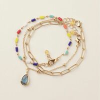 Color Cascade Layered Bracelet - FINAL SALE - Thumbnail 1