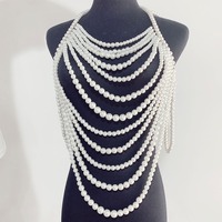 Banquet Dress Beaded Necklace – Elegant Fashion Sweater Chain for Women | Plastic & Resin Bead Statement Accessory - Thumbnail 1