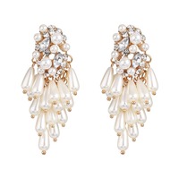 Elegant Pearl Water Drop Earrings for Women β Versatile Alloy Fashion Ear Accessories | Chic Drop Earrings - Thumbnail 1