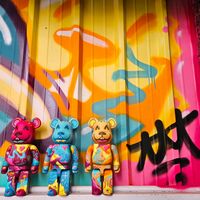 Custom Bearbrick 400% by Topo "Into the Deep" - Thumbnail 9