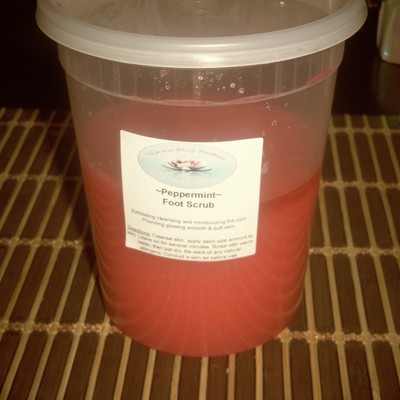 Peppermint suga foot scrub 8oz 