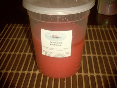 Peppermint suga foot scrub 8oz 