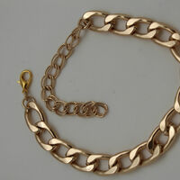 Women Gold Metal Boot Chain Links Shoe Charm Western Fashion Jewelry Classy Style - Thumbnail 7