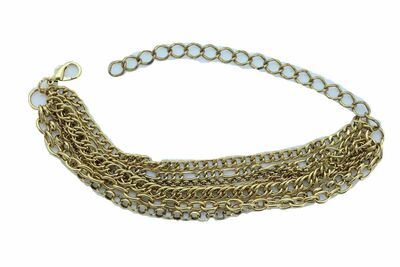 Women Fancy Boot Bracelet Antique Gold Metal Chain Anklet Dressy Shoe Charm