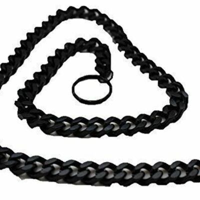 Men black metal wallet chain jeans chunky links long keychain attractive jewelry