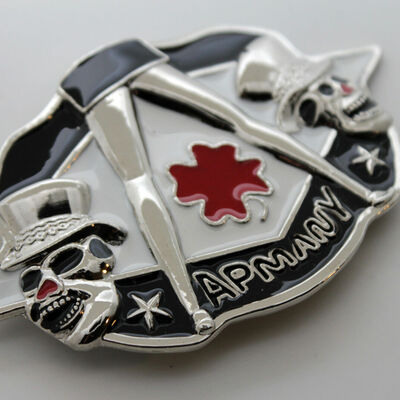 Men women belt buckle silver metal skull skeleton apmany colver leaf women legs