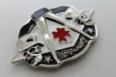 Men Women Belt Buckle Silver Metal Skull Skeleton APMANY Colver Leaf Women Legs