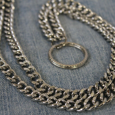 Men women silver classic metal wallet chain keychain biker jeans trucker usa