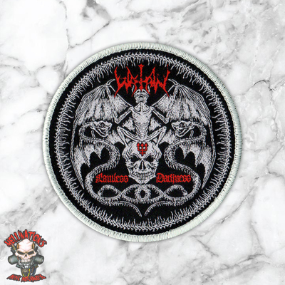 Watain round woven patches