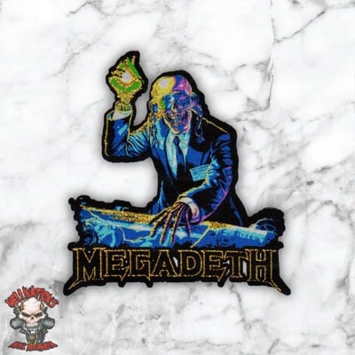 Megadeth1 lasercut woven patches