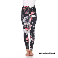 White Mark Women's Paisley Print Leggings - Thumbnail 3