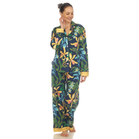 White Mark Women's 2-PC Wildflower Print Pajama Set - Thumbnail 2