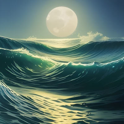Seascape cross stitch pattern