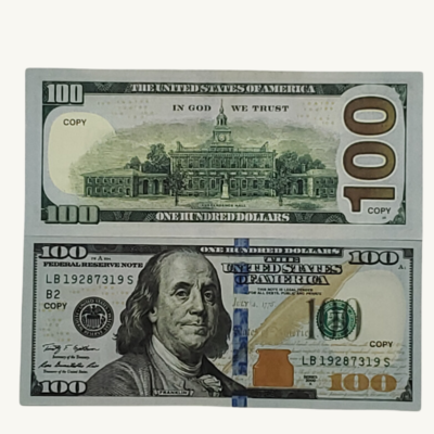 Prop money 175 pieces $100 fake bills full print, double sided movie money for movie play dollar education,play money,game, gift