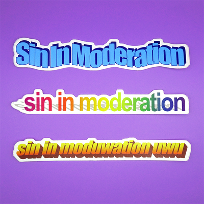 Sin in moderation stickers