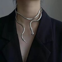 Unique Snake Necklace For Men Women - Thumbnail 1