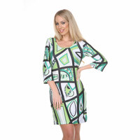 White Mark Women's Scoop Neck Mini Dress - Thumbnail 11