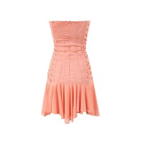 Cross-Strap Slim Fit Sexy Dress - Thumbnail 1