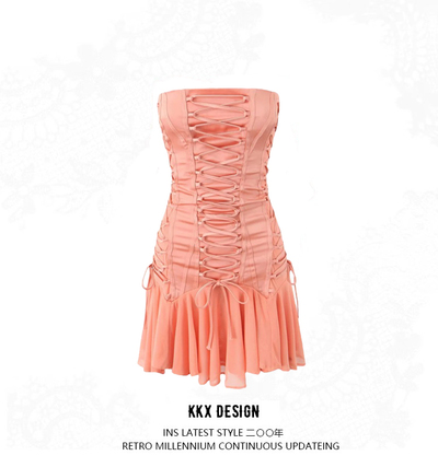Cross-Strap Slim Fit Sexy Dress
