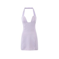 Sexy waist halter neck suspender dress - Thumbnail 4