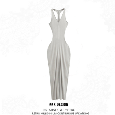 Retro temperament camisole dress - Thumbnail 4