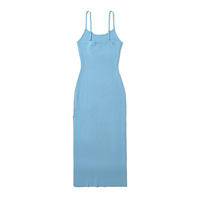V-neck knitted hottie suspender dress - Thumbnail 1