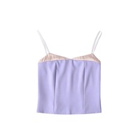 Retro Sexy Hot Girl Colorblock Camisole - Thumbnail 2