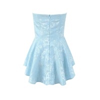 Splice waist hot girl puffy A-line short skirt - Thumbnail 1