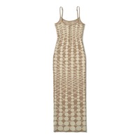 Sexy Polka Dot Knitted Slip Dress - Thumbnail 4