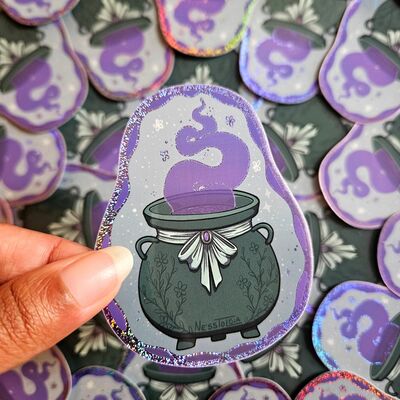 Magic cauldron sticker