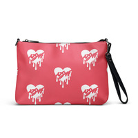 Nyvi Love Red and White Crossbody bag with strap  - Thumbnail 1