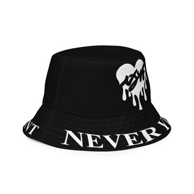 Nyvi love black and white bucket hat