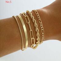 Fashion Stackable Link Bracelet Pack Stack Gifts for Women - Thumbnail 6