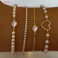 Fashion Stackable Link Bracelet Pack Stack Gifts for Women - Thumbnail 7