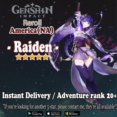 Raiden shogun Baal | AR20 | Genshin Impact |  NA