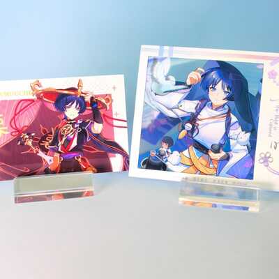 Genshin impact - wanderer / scaramouche - photocard & polaroid - set of 2 - perfect gift for wanderer fans!