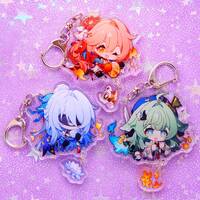 Honkai: Star Rail Character Keychains With Small Charm - Ultra High Quality - March (Hunt) / Yunli / Jiaoqiu - Thumbnail 2
