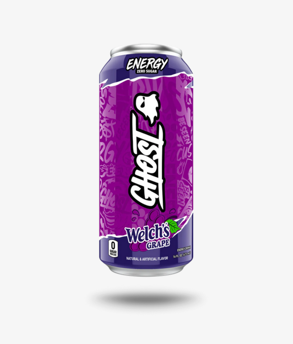 GHOST ENERGY Sugar-Free - 12-Pack, Welch's Grape, 16oz Cans 