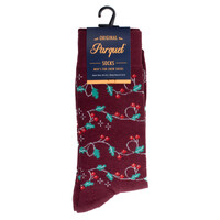 Under the Mistletoe Socks Fun Socks Men's Festivity Novelty Socks Red and Fun Colors Christmas Theme Socks Gifts Holiday Season Socks - Thumbnail 1