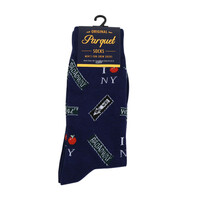 Mens Novelty Socks New York City Landmark Socks Big Apple Broadway NYC Socks - Thumbnail 2