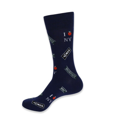 Mens novelty socks new york city landmark socks big apple broadway nyc socks