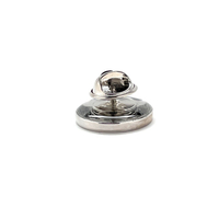Eight Ball Lapel Pin - Black and White Enamel | Lucky 8 Pool Table Champion Tie Tack - Thumbnail 3