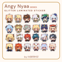 Genshin Impact Angy Nyaa Stickers