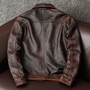  Mens Jacket Brown Real Leather Jacket Brown Leather Jacket 2024-2