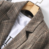 Autumn Single Breasted Elegant Ladies Suit Coat - Thumbnail 2