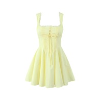 Sexy low-cut lace bow hollow suspender dress - Thumbnail 2