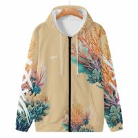 Adult Unisex Coral Biege Hoodie.  - Thumbnail 1