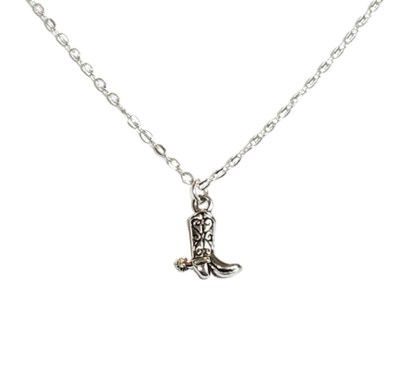 Dainty Cowboy Boot Necklace